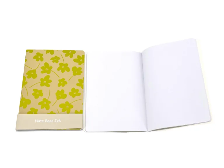 SYG25102 A5 Stitched Notebook 2pk 2