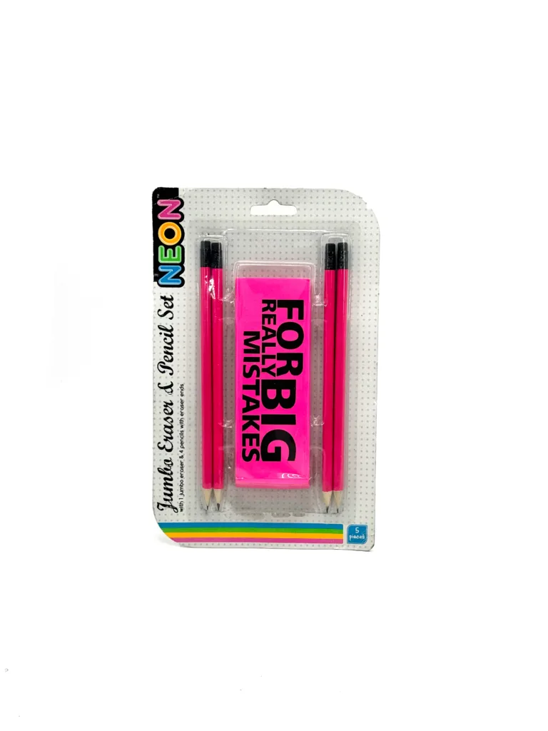 SYG25433 Jumbo Eraser & Pencil Set